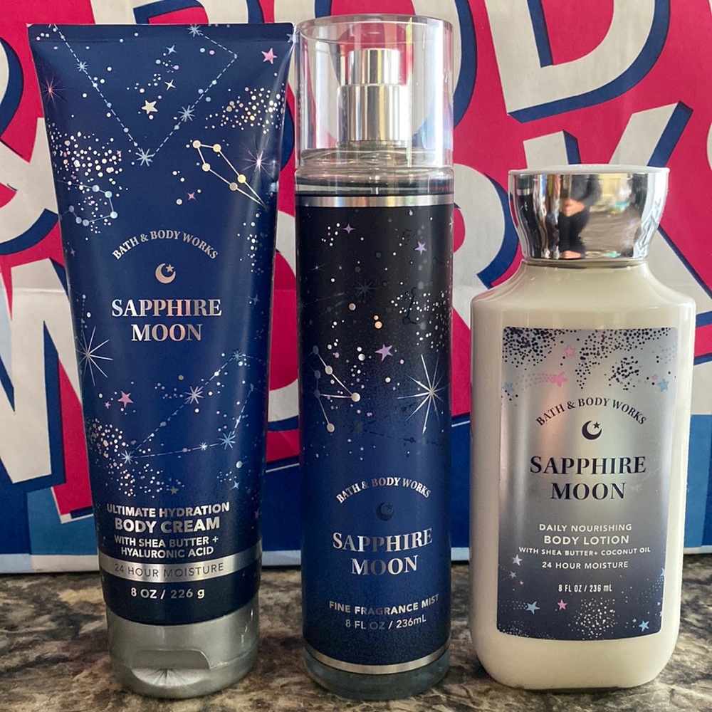 Bath & Body Works Midnight Sapphire Moon   set